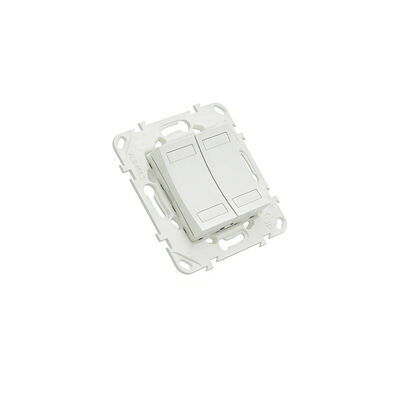 Programmable Double Button NU553118 New Unica KNX Double Push Button Full KNX Programmable for ...