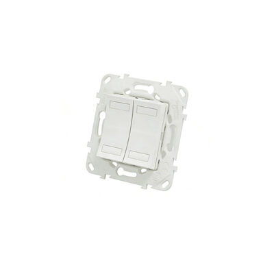 Programmable Double Button NU553118 New Unica KNX Double Push Button Full KNX Programmable for ...